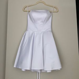 pleated bridal dress